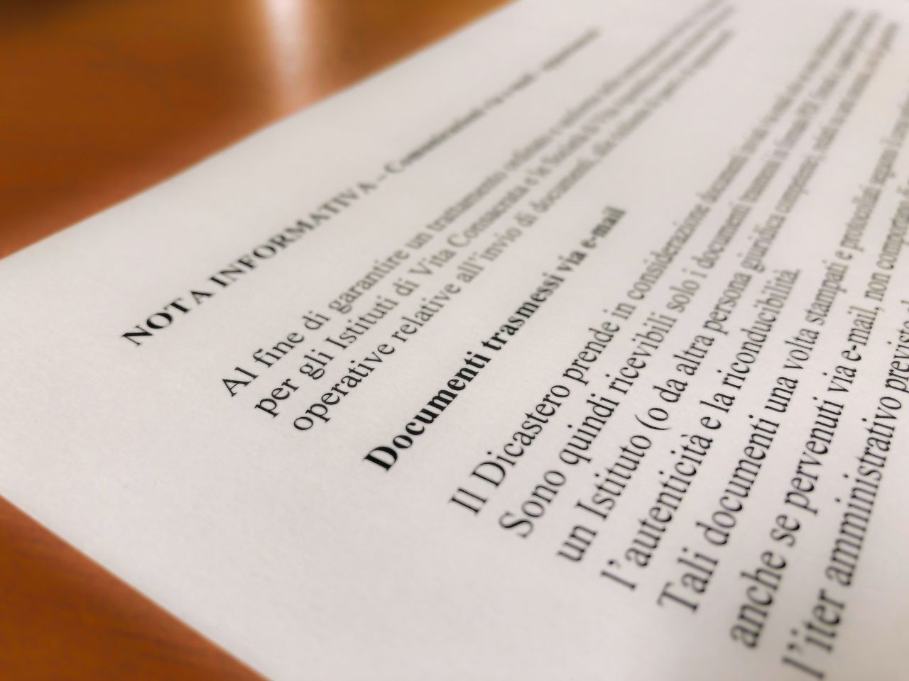 Contatti e richieste al Dicastero